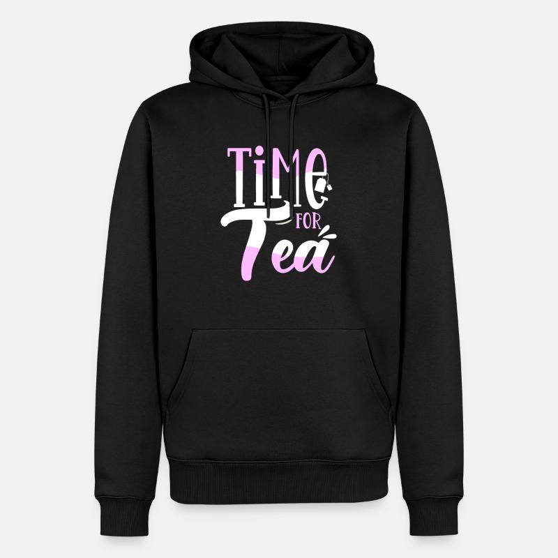 Tee - Männer Premium Bio Hoodie - Schwarz