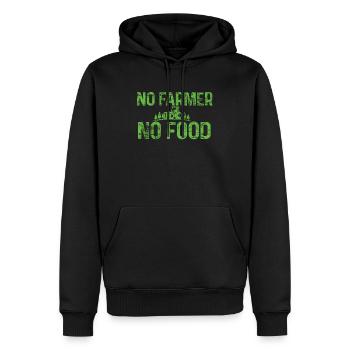 Landwirt - Männer Premium Bio Hoodie - Schwarz - Vorne - Nico (187cm)