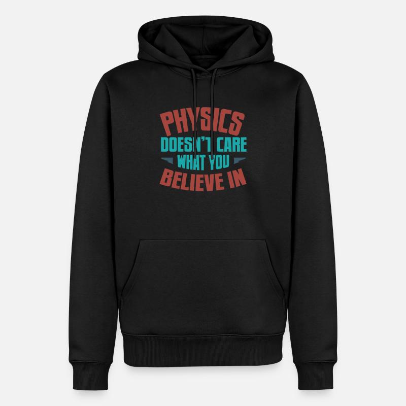 Physik - Männer Premium Bio Hoodie - Schwarz