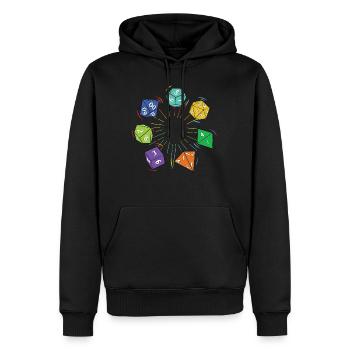 Pen & Paper Spiel - Männer Premium Bio Hoodie - Schwarz - Vorne - Nico (187cm)