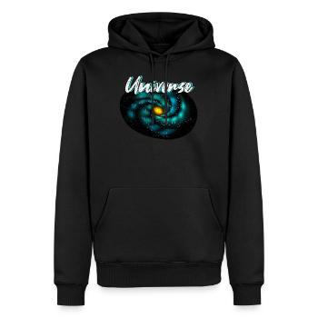 Astronaut Astronomy Space Gift 6 - Sweat à capuche Premium bio Homme - noir - Devant - Nico (187cm)