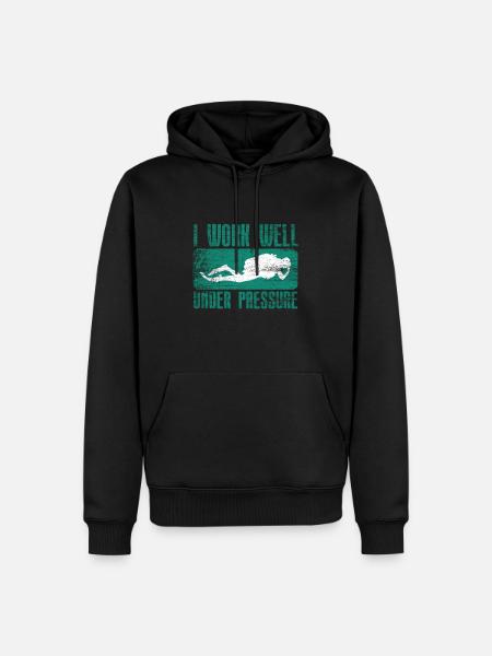 Tauchen - Männer Premium Bio Hoodie - Schwarz