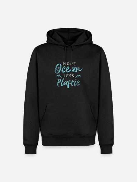 Plastic pollution - Men’s Premium Organic Hoodie - black