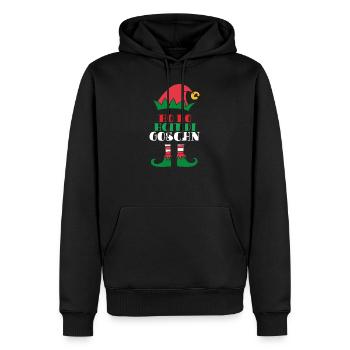 Ho ho hoit di Goschn Bayerisch Geschenk - Männer Premium Bio Hoodie - Schwarz - Vorne - Nico (187cm)