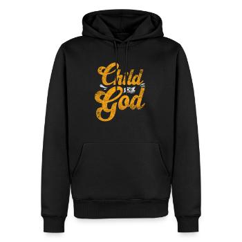 Gott - Männer Premium Bio Hoodie - Schwarz - Vorne - Nico (187cm)