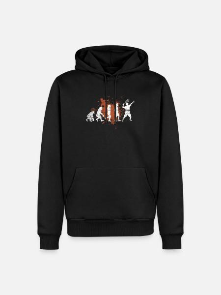 Tennis - Männer Premium Bio Hoodie - Schwarz