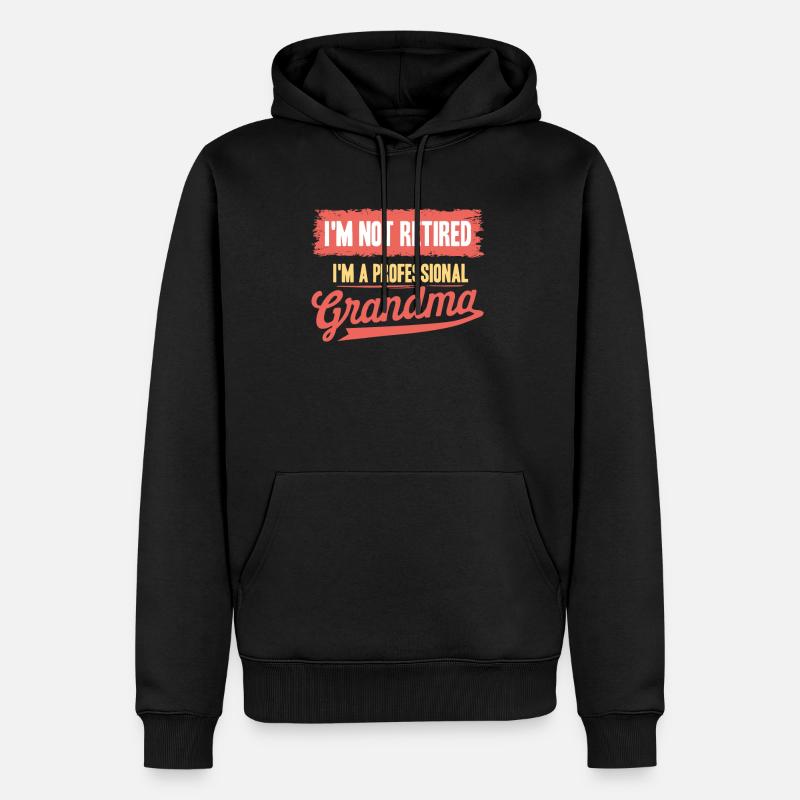 Oma - Männer Premium Bio Hoodie - Schwarz