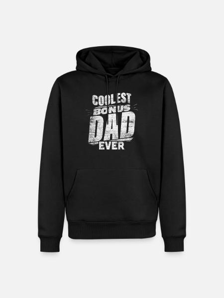 Stepfather bonus dad - Men’s Premium Organic Hoodie - black