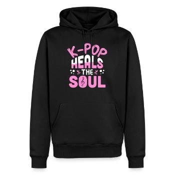 K-Pop - Männer Premium Bio Hoodie - Schwarz - Vorne - Nico (187cm)