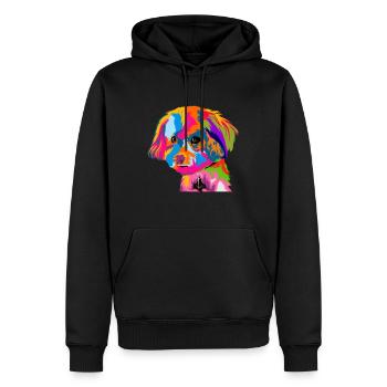 Bolonka Hund Hunderasse - Männer Premium Bio Hoodie - Schwarz - Vorne - Nico (187cm)