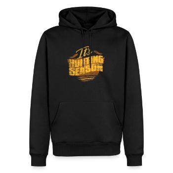 chasseur - Sweat à capuche Premium bio Homme - noir - Devant - Nico (187cm)