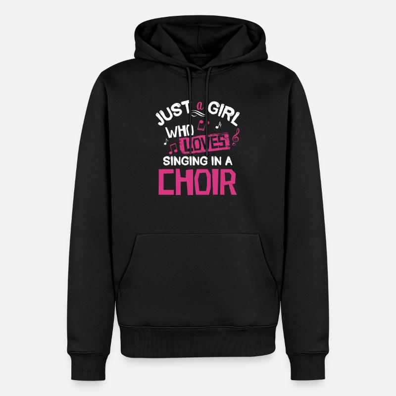 Chanteuse de choeur - Sweat à capuche Premium bio Homme - noir