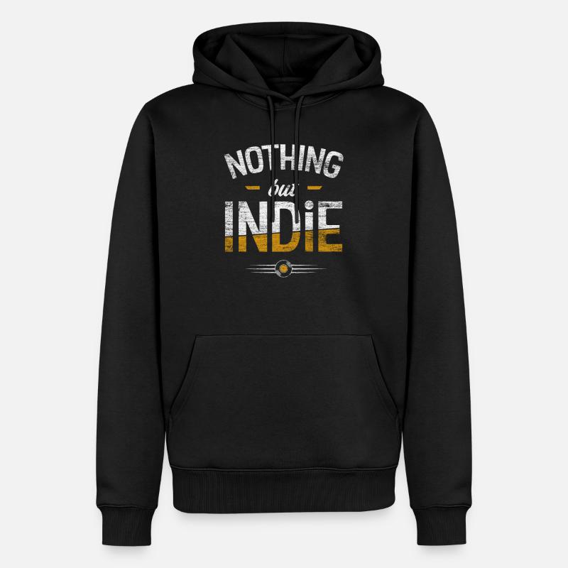 Musique indé rock - Sweat à capuche Premium bio Homme - noir