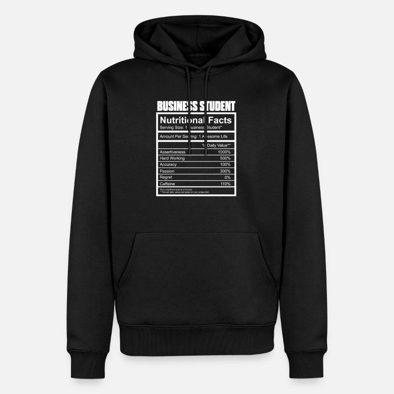 BWL Student - Männer Premium Bio Hoodie - Schwarz