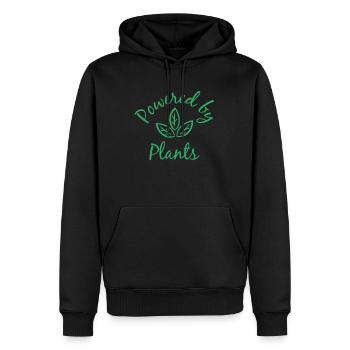 Propulsé par des plantes Vegan Veggie Gift - Sweat à capuche Premium bio Homme - noir - Devant - Nico (187cm)
