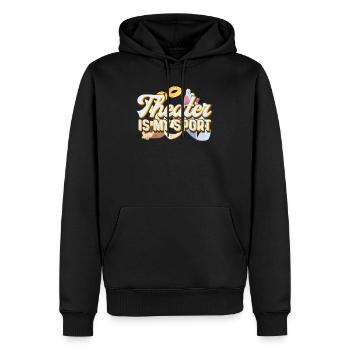 Schauspiel Theater - Männer Premium Bio Hoodie - Schwarz - Vorne - Nico (187cm)