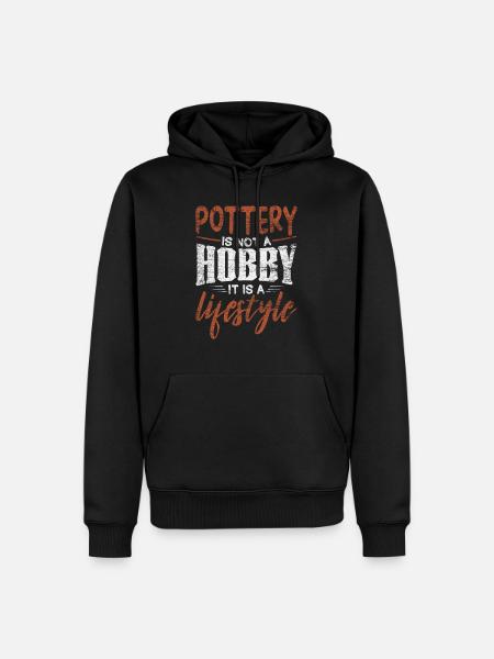 do pottery - Men’s Premium Organic Hoodie - black