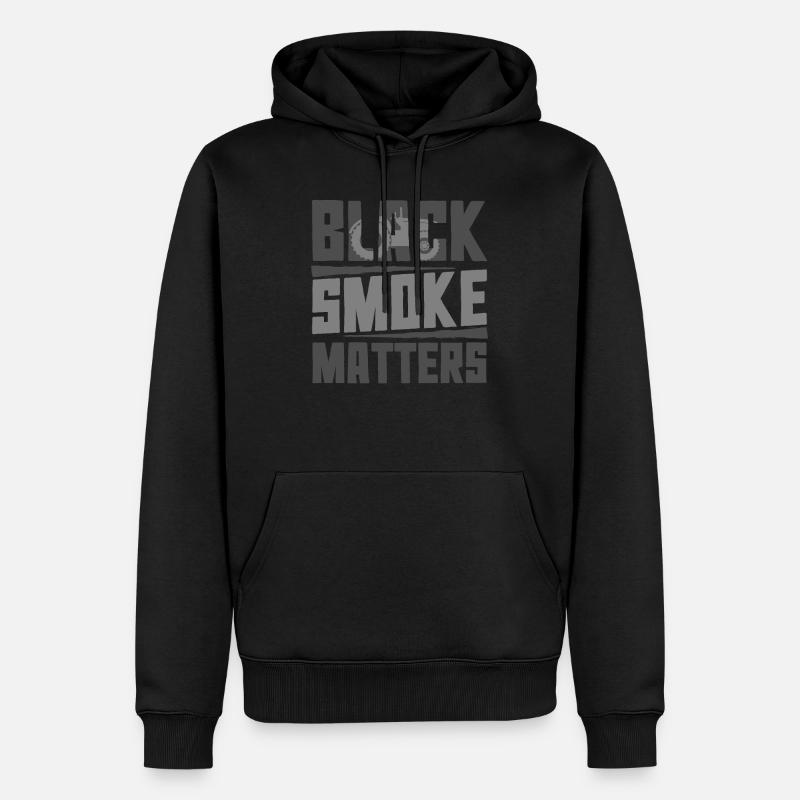 Traktor - Männer Premium Bio Hoodie - Schwarz