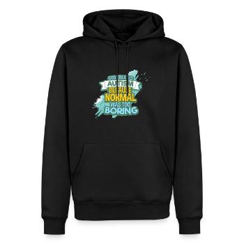 Autismus - Männer Premium Bio Hoodie - Schwarz - Vorne - Nico (187cm)