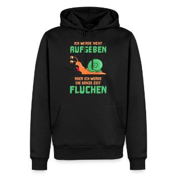 Schneckenrennen Sport Lustig - Männer Premium Bio Hoodie - Schwarz - Vorne - Nico (187cm)