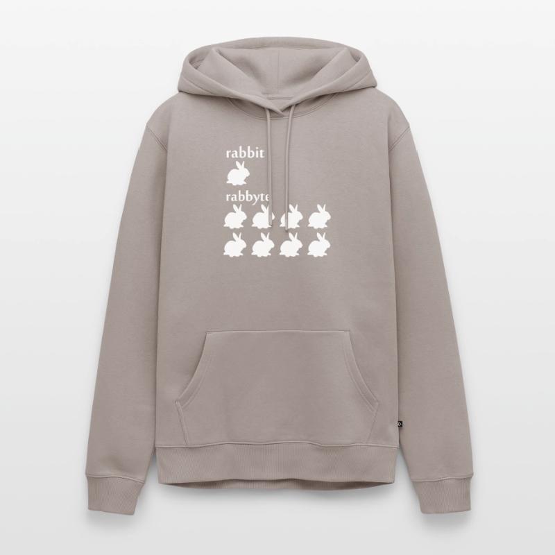 Programmer computer scientist byte rabbit gift Men’s Premium Organic Hoodie