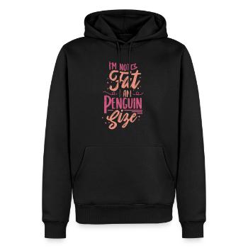 manchot - Sweat à capuche Premium bio Homme - noir - Devant - Nico (187cm)