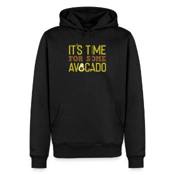 Avocado - Sweat à capuche Premium bio Homme - noir - Devant - Nico (187cm)