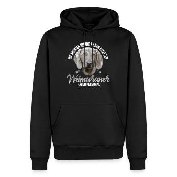 Weimaraner Hund Hunderasse - Männer Premium Bio Hoodie - Schwarz - Vorne - Nico (187cm)