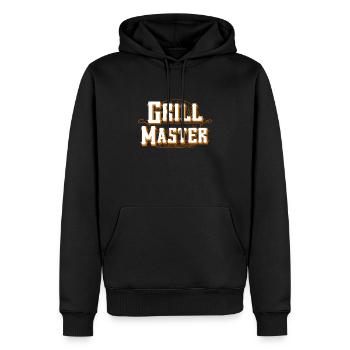 Grillmeister - Männer Premium Bio Hoodie - Schwarz - Vorne - Nico (187cm)