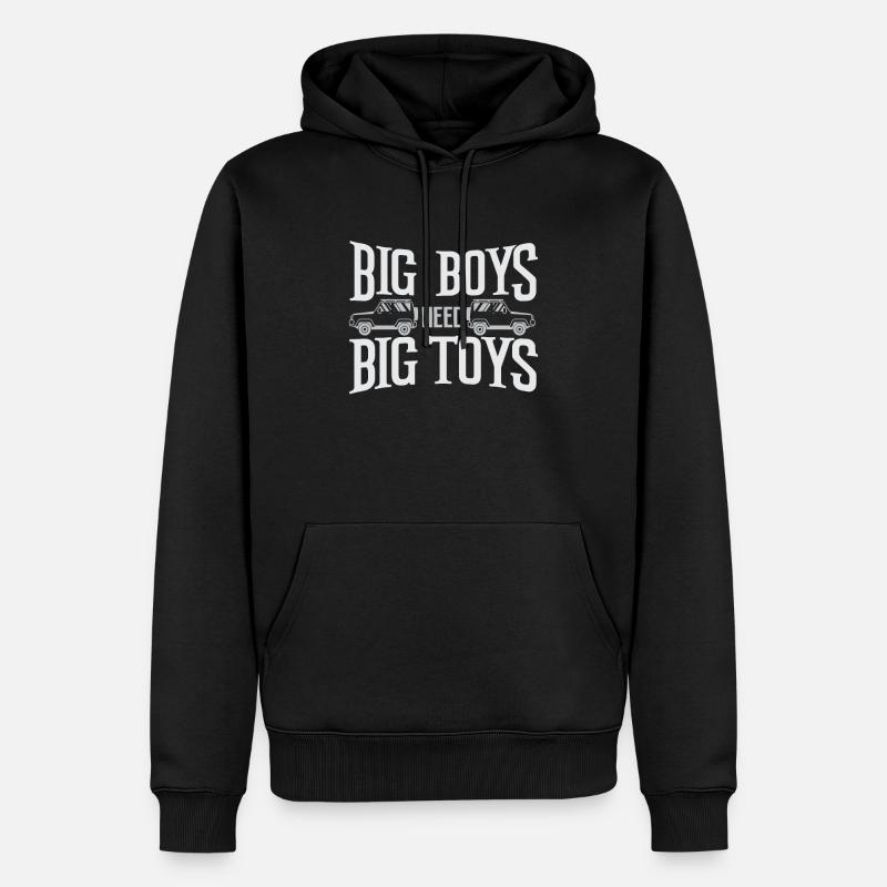 Véhicule tout terrain - Sweat à capuche Premium bio Homme - noir