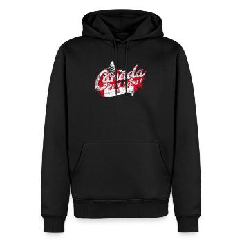 Le Canada - Sweat à capuche Premium bio Homme - noir - Devant - Nico (187cm)