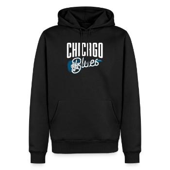 Blues Gitarre - Männer Premium Bio Hoodie - Schwarz - Vorne - Nico (187cm)