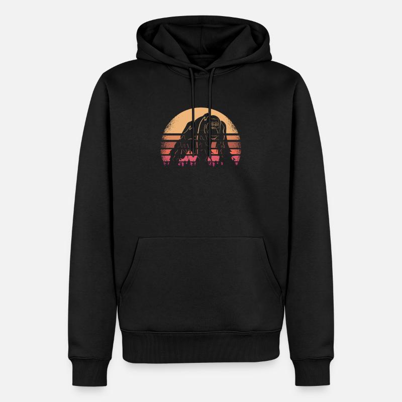 Orang Utan Affe - Männer Premium Bio Hoodie - Schwarz