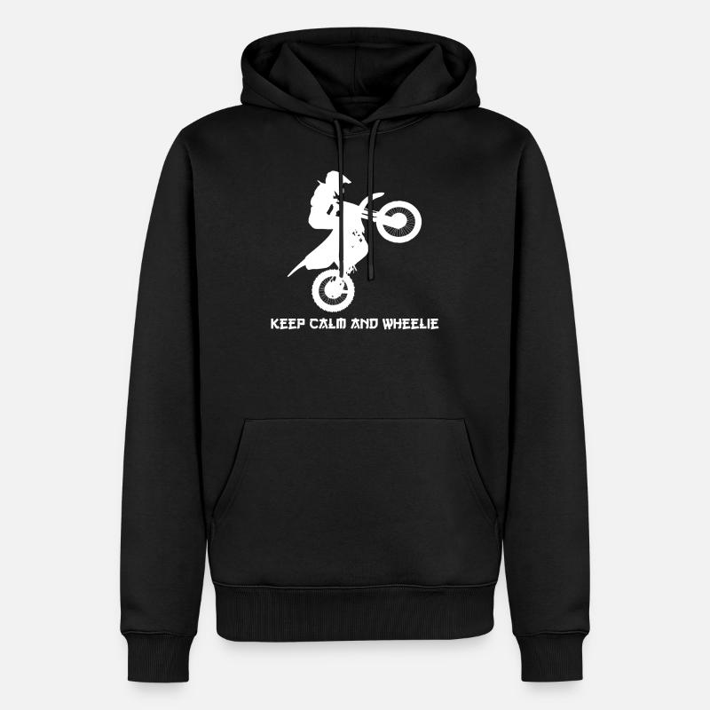 Keep Calm - Männer Premium Bio Hoodie - Schwarz