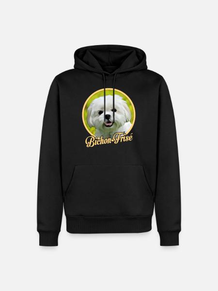 Bichon Frize - Men’s Premium Organic Hoodie - black