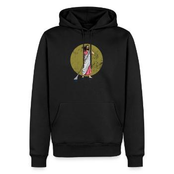SUP - Stand up paddling - who invented it? - Men’s Premium Organic Hoodie - black - Front - Nico (187cm)