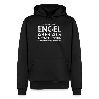 Altenpflegerin Engel Plegekraft Geschenk - Männer Premium Bio Hoodie - Schwarz - Vorne - Nico (187cm)