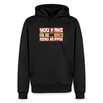 Sushi - Männer Premium Bio Hoodie - Schwarz - Vorne - Nico (187cm)