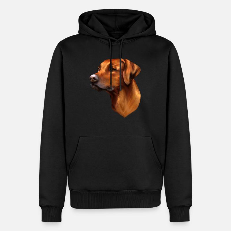 Rhodesian Ridgeback - Männer Premium Bio Hoodie - Schwarz