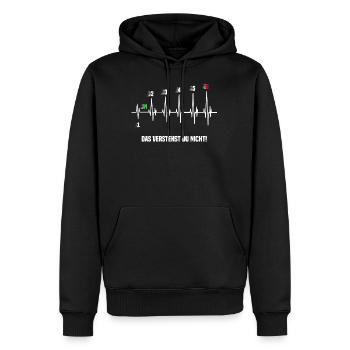 Auto Tuner Tuning Motorrad Gangschaltung Werkstatt - Männer Premium Bio Hoodie - Schwarz - Vorne - Nico (187cm)