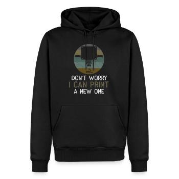 3D printing printer 3D printer printing gift - Men’s Premium Organic Hoodie - black - Front - Nico (187cm)