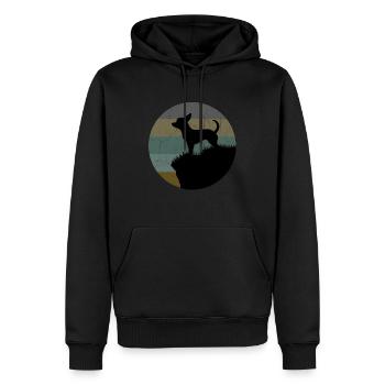 Chihuahua - Sweat à capuche Premium bio Homme - noir - Devant - Nico (187cm)