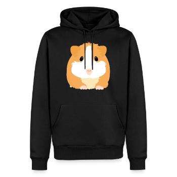 Cochon d'Inde - Sweat à capuche Premium bio Homme - noir - Devant - Nico (187cm)