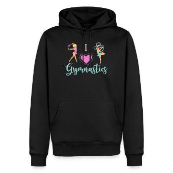 Rhythmische Sportgymnastik Geschenk Sportler - Männer Premium Bio Hoodie - Schwarz - Vorne - Nico (187cm)