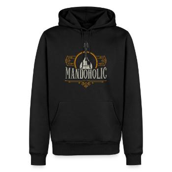Mandolin Player, Bluegrass Music - Männer Premium Bio Hoodie - Schwarz - Vorne - Nico (187cm)