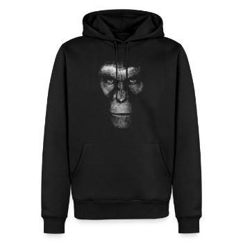 Tier im afrikanischen Affen-Aussterben enzo volo - Männer Premium Bio Hoodie - Schwarz - Vorne - Nico (187cm)
