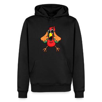 Parrot jungle - Men’s Premium Organic Hoodie - black - Front - Nico (187cm)