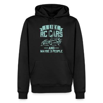 I like model cars, rc buggies and maybe 3 - Men’s Premium Organic Hoodie - black - Front - Nico (187cm)