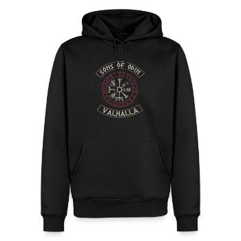 Sons of Odin, Wikinger, Vikings, Valhalla - Männer Premium Bio Hoodie - Schwarz - Vorne - Nico (187cm)