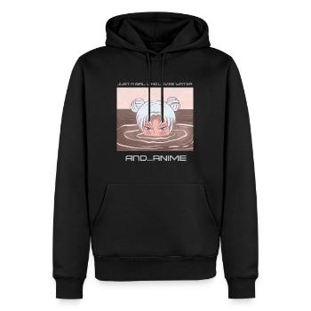 Anime Just a Girl who loves Anime - Männer Premium Bio Hoodie - Schwarz - Vorne - Nico (187cm)